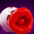 10 Vibration Clitoral G Spot Massager Rose Rotation Oral Sucking Tongue Licking Vibrator Sex Toy
