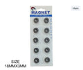 10Pcs Ring Magnet Smal