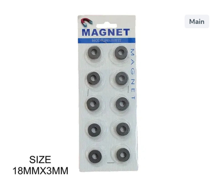 10Pcs Ring Magnet Smal