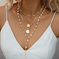 4 layers necklace