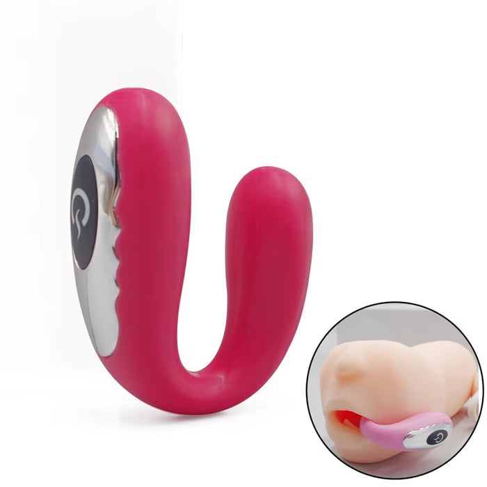 7 Vibration Blow Job Stimulator U Shape Wearable Mini Vibrator Sex Toys Oral Mouth Vibrator