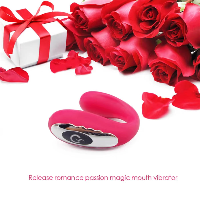 7 Vibration Blow Job Stimulator U Shape Wearable Mini Vibrator Sex Toys Oral Mouth Vibrator