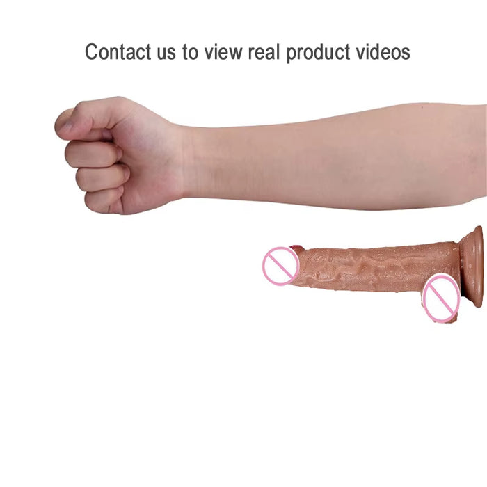 8 Inch Female Masturbator Penises Sex Toys Pvc Soft Lifelike Realistic Dildo