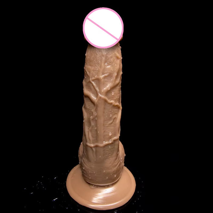 8 Inch Super Artificial Lifelike Soft Suction Cup Wearable Realistic Dildo for Couple