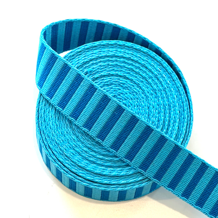 Coastal Stripe 1" Polyester Webbing