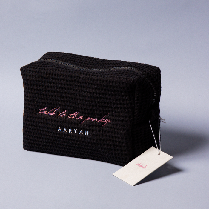 AARYAH X ABBODE PINKY PROMISE WAFFLE POUCH