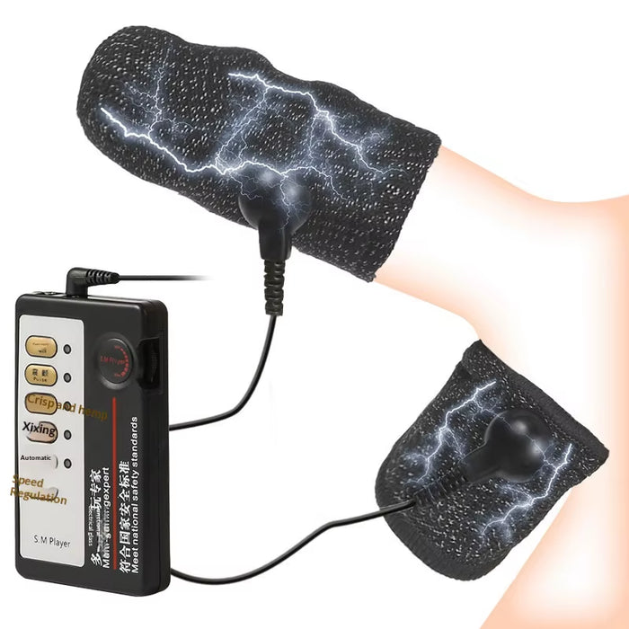 Advanced Male Stimulation Device Electric Glans Scrotal Shocked Orgasm Sex Toys Male Electric Shock Ring