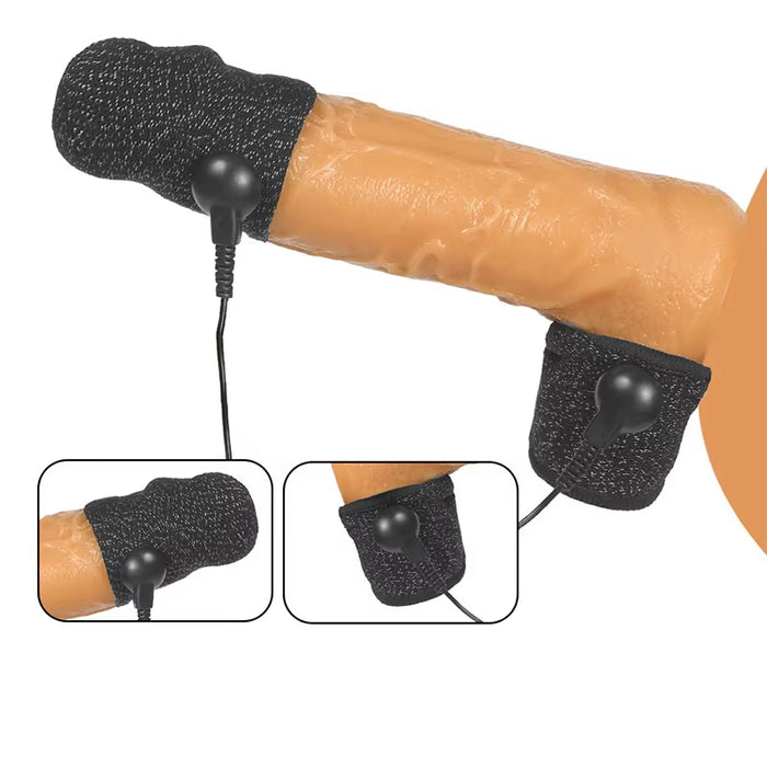 Advanced Male Stimulation Device Electric Glans Scrotal Shocked Orgasm Sex Toys Male Electric Shock Ring