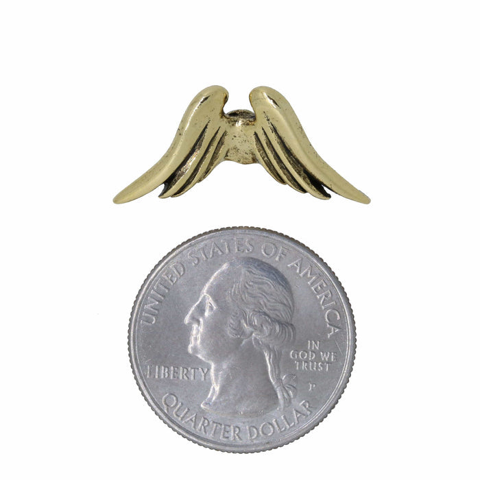 Angel Wings Gold Lapel Pin