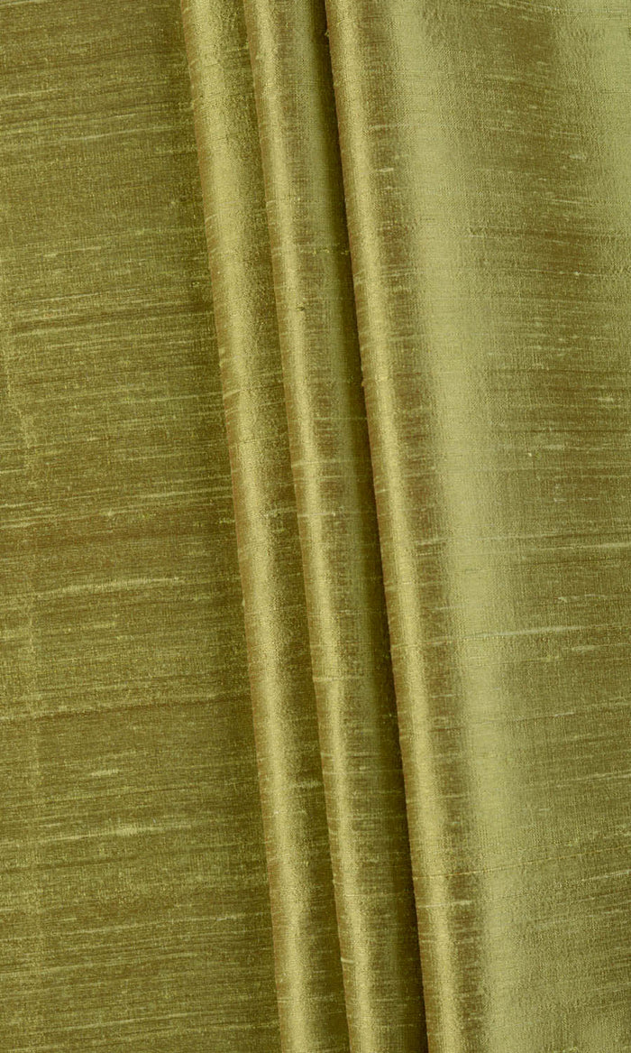 Pure Silk Fabric Material By the Metre (Olive Green)