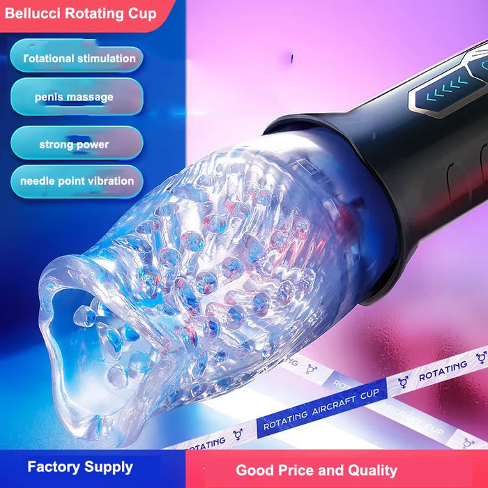 Automatic Male Stroker Masturbation Machine Vibrator Rotation Sucking Masturbator Cup Tourch