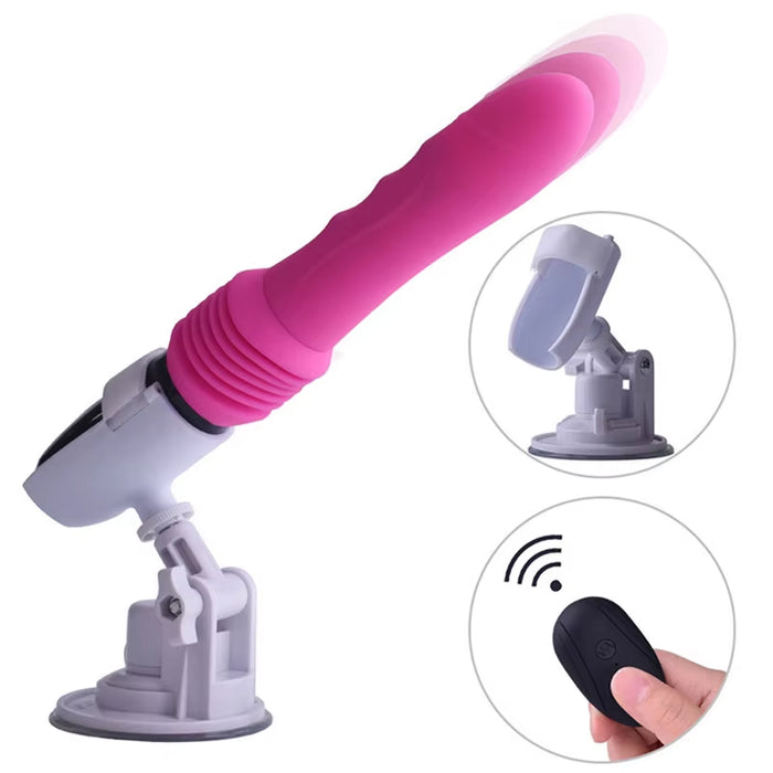 Automatic Remote Control Telescopic Insertion Female Masturbation Vibrator Vaginal Climax Thrusting Dildo Machine