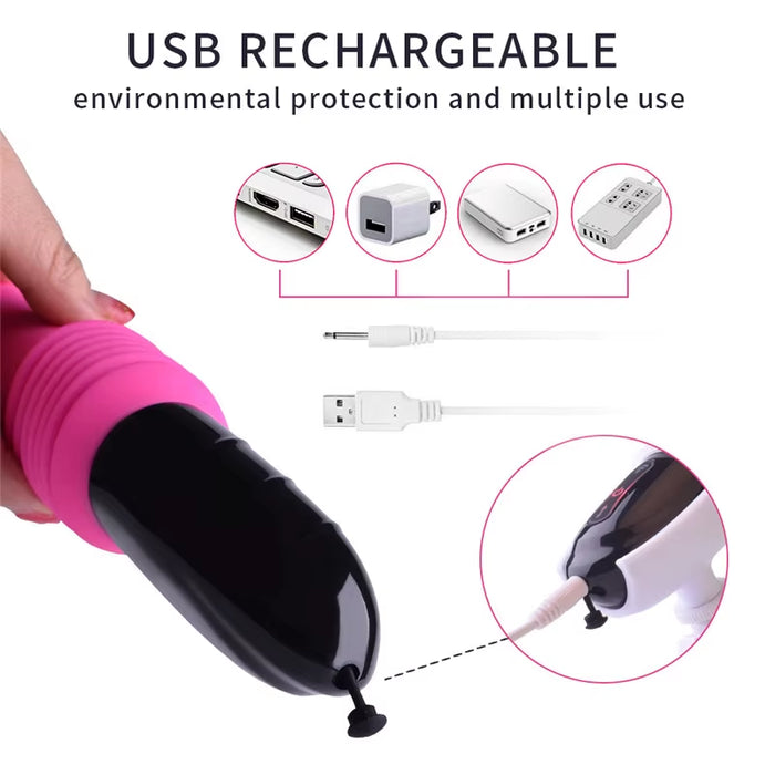 Automatic Remote Control Telescopic Insertion Female Masturbation Vibrator Vaginal Climax Thrusting Dildo Machine