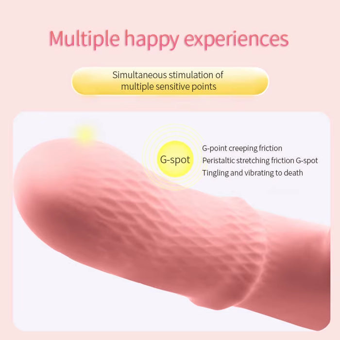 Automatic Telescopic Dildo Vibrating Vaginal Massage Rod G-Point Suction Vibrator Adult Sex Toy