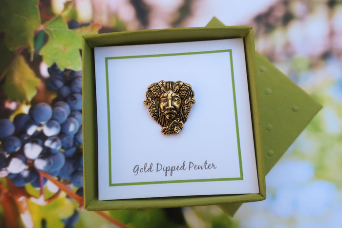 Bacchus Gold Lapel Pin