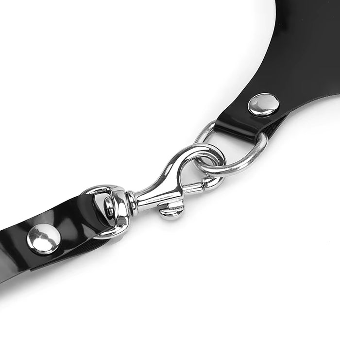 Bdsm Fetish Wear Bondage Erotic Apparel Adult Game Slave Pvc Costume Sexy Body Harnesses Leather Lingerie