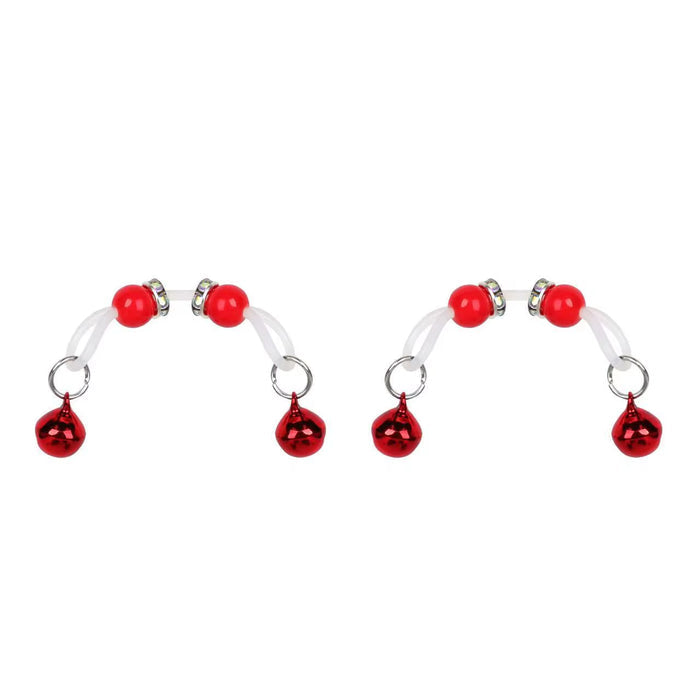 BDSM Sex Toy Bell Nipple Clip Accessories New Acrylic Rubber Ring Pendant Nipple Ring Women SM Toys