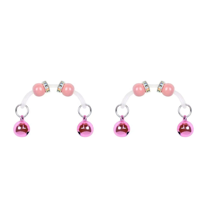 BDSM Sex Toy Bell Nipple Clip Accessories New Acrylic Rubber Ring Pendant Nipple Ring Women SM Toys