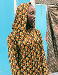 Bebe Floral Stretch Printed Hooded Dress