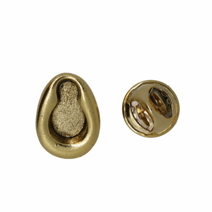 Bed Pan Gold Lapel Pin | lapelpinplanet