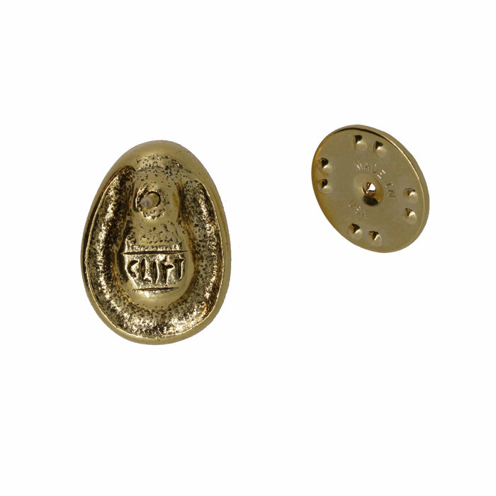 Bed Pan Gold Lapel Pin | lapelpinplanet