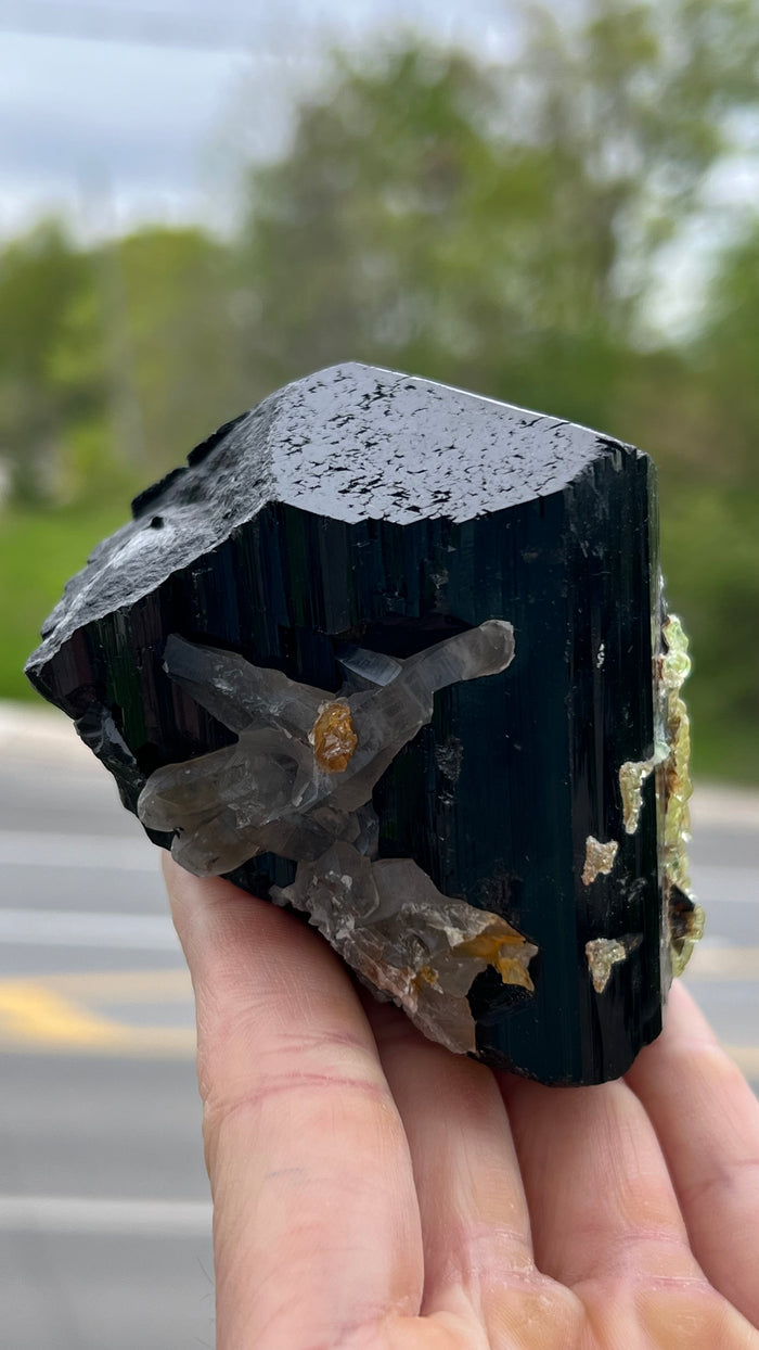 Black Tourmaline from the Erongo Mountain, Erongo Region, Namibia
