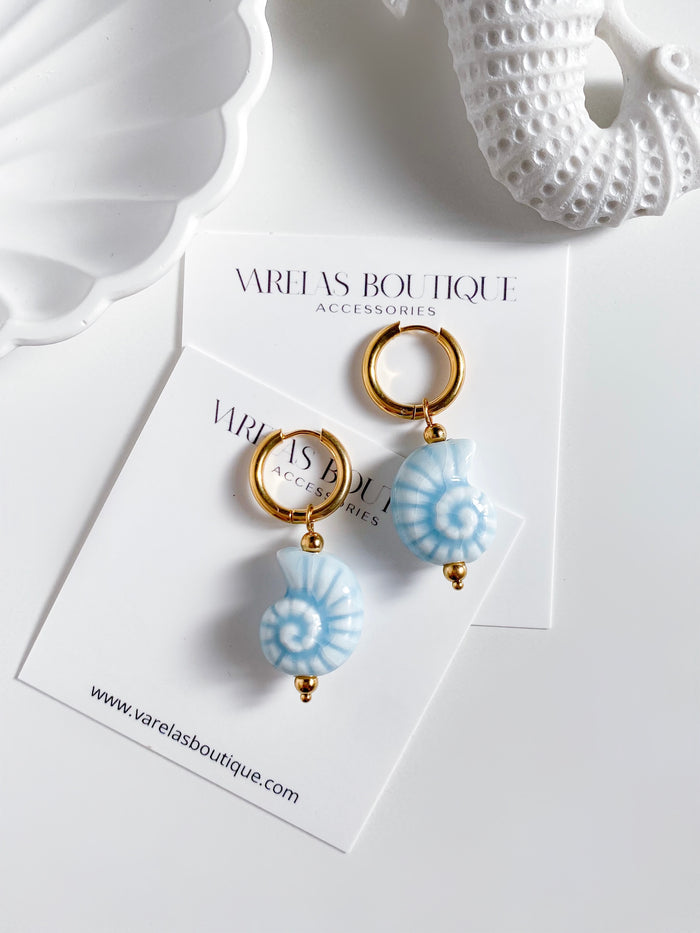Blue Shells EARRINGS