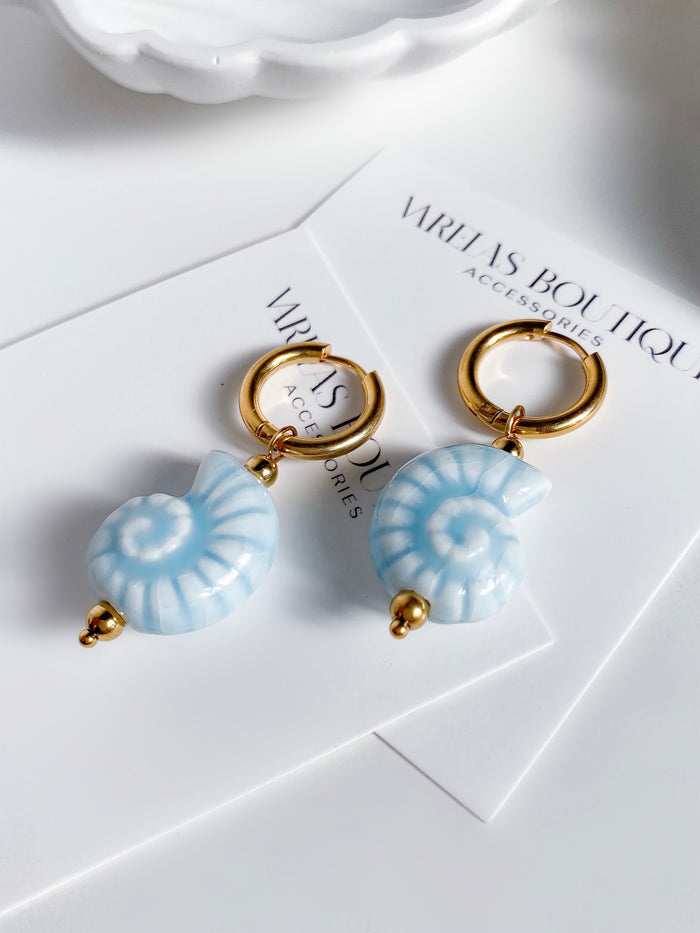 Blue Shells EARRINGS