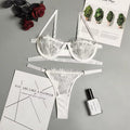 Bra & Briefs Set Sexy Lace Sexy Lingerie Set Ladies Underwear Bra Lingerie for Women