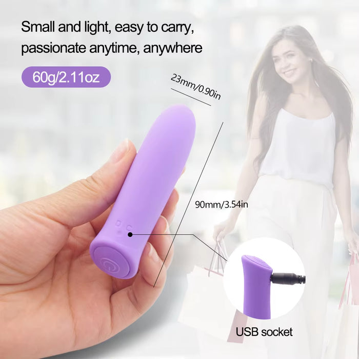 Bullet Sex Toy G-Spot Clit Stimulate Lipstick Av Vibrator Female Masturbation Tool