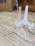CLEAR ACRYLIC EASEL STAND