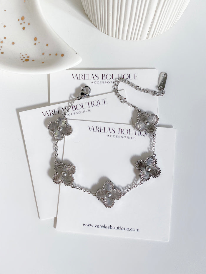 Clover silver bracelet