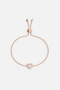 APM Heart Bracelet in rose color, a delicate whisper of romance.