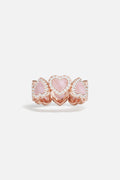 APM Heart Ring in rose color, a tender whisper of romance.