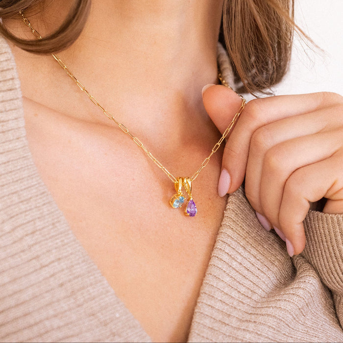 Colette Birthstone Stacking Necklace