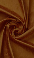 Pure Silk Home Décor Fabric By the Metre (Copper Orange)