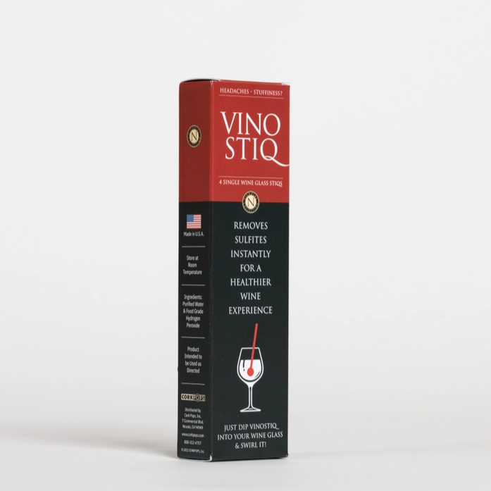 Corkpops® VinoStiq Sulfite Removal Device - 4 Pack