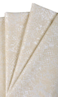 Abstract Patterned Home Décor Fabric By the Metre (White/ Ivory/ Beige)