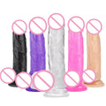 Crystal Jelly Dildo for Female Masturbation Realistic Dildo Suction Cup Transparent Anal Plug Sex Product