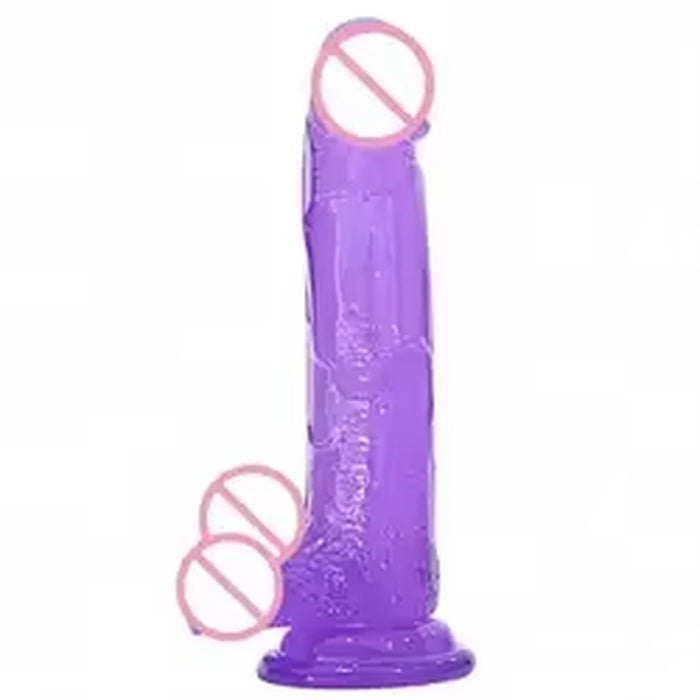 Crystal Jelly Dildo for Female Masturbation Realistic Dildo Suction Cup Transparent Anal Plug Sex Product