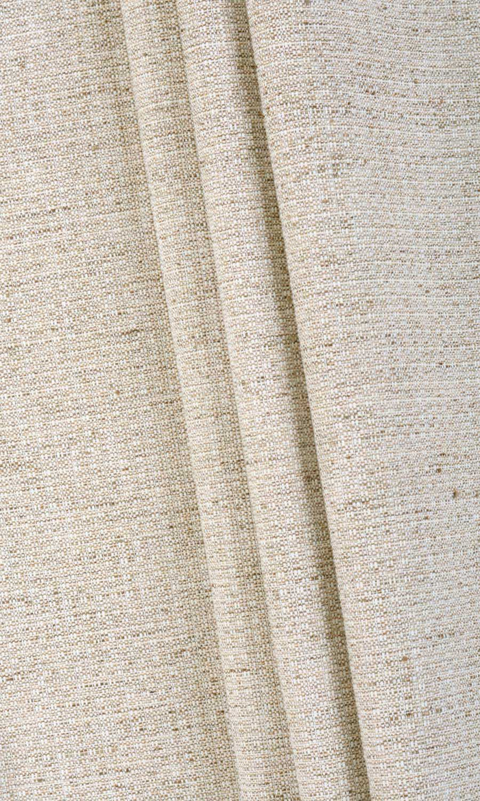 Textured Poly-Cotton Home Textile Fabric Material By the Metre (Beige/ Cream)