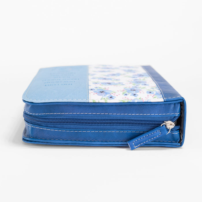Divine Details Blue Flower Bible Cover