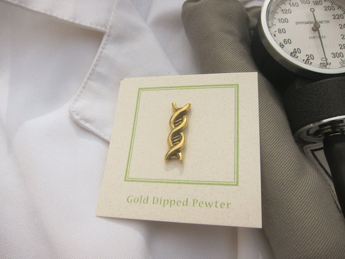 DNA Gold Lapel Pin