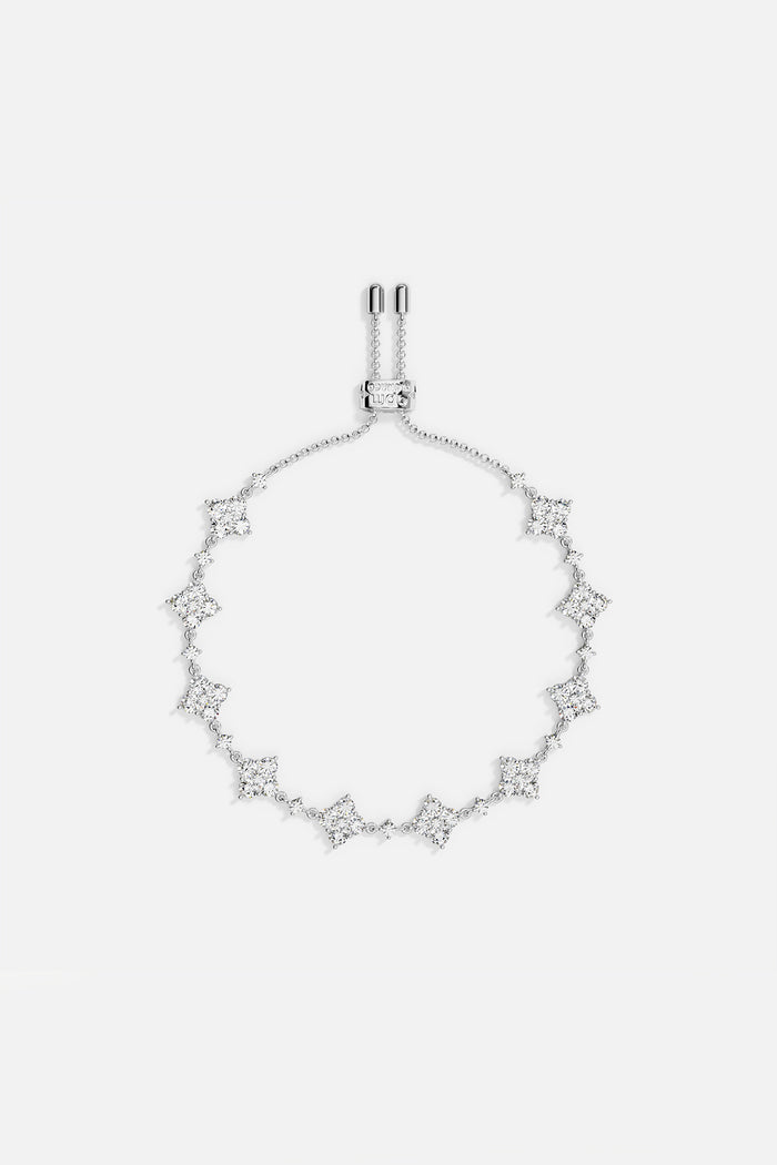 APM Bracelet, a delicate constellation of sparkle in luminous rhodium finish.