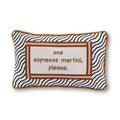 Espresso Martini Needlepoint Pillow by Furbish Studio