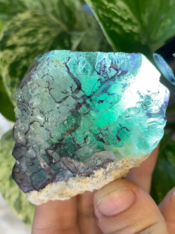 Etched Green Fluorite from Erongo Mountain, Erongo Region, Namibia