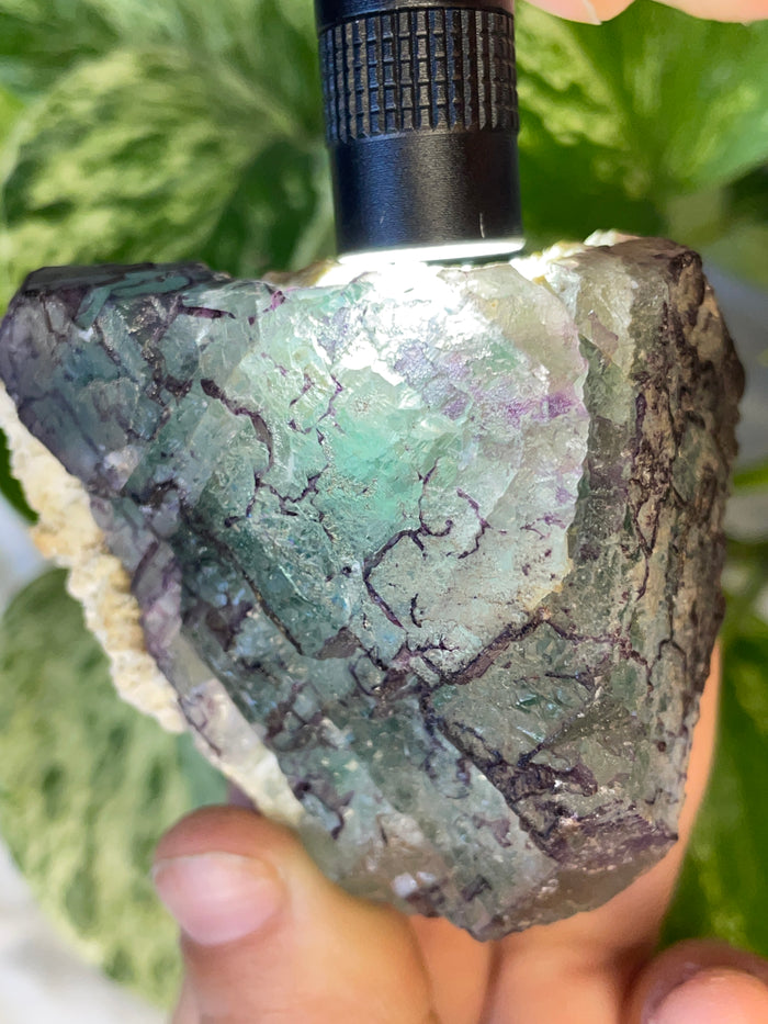 Etched Green Fluorite from Erongo Mountain, Erongo Region, Namibia