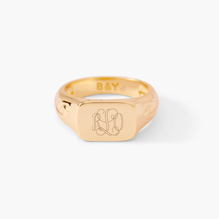 Fern Signet Ring