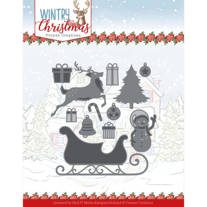 Find It Trading - Yvonne Creations - Die - Ho, Ho, Ho Snowman - Wintery Christmas.  Coordinating: Paper Pack 6X6, Punchout Sheet - Christmas Baubles, Punchout Sheet - Christmas Owls, Die - Snow Friends, Die - Peek A Boo Snowman, Die - Snowman In Snow Globe, Die - Stars Border. Available at Embellish Away located in Bowmanville Ontario Canada.