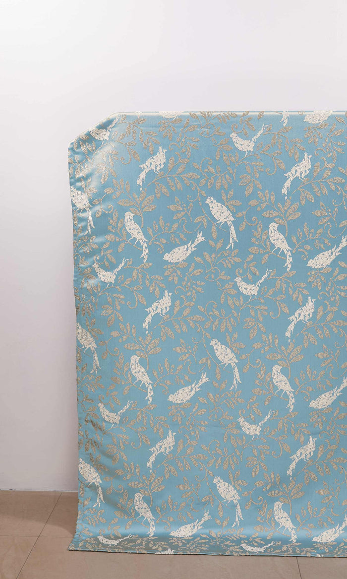 French Country  Window Treatments Fabric By the Metre (Blue)